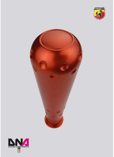 Fiat 500 aluminium 695 style red knob for original shift kit and DNA Racing quick shift stage 1