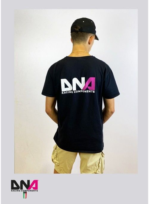 T-shirt nera unisex con logo DNA Racing Components